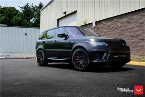 2019 Land Rover Range Rover Matte Black by Designo Motoring on Vossen Wheels (HF-2)